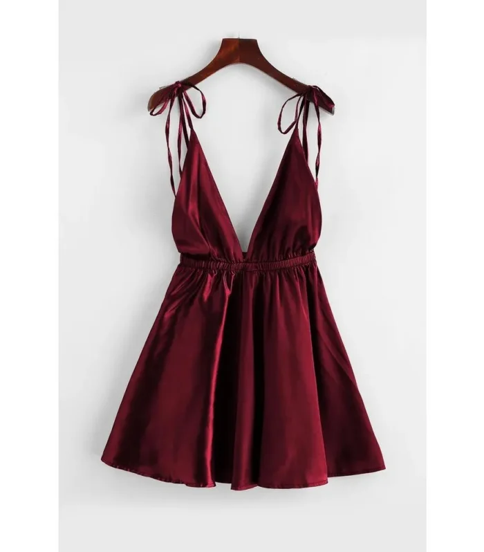 Silk Sexy Satin Cami Top for Women – Short Silky Camisole Nighty